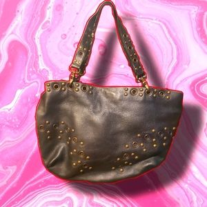 HOBO INTERNATIONAL Grey Studded Tote Purse